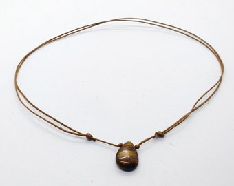 His and Hers Waterproof Couple Necklaces Tiger Eye Good Luck Necklace