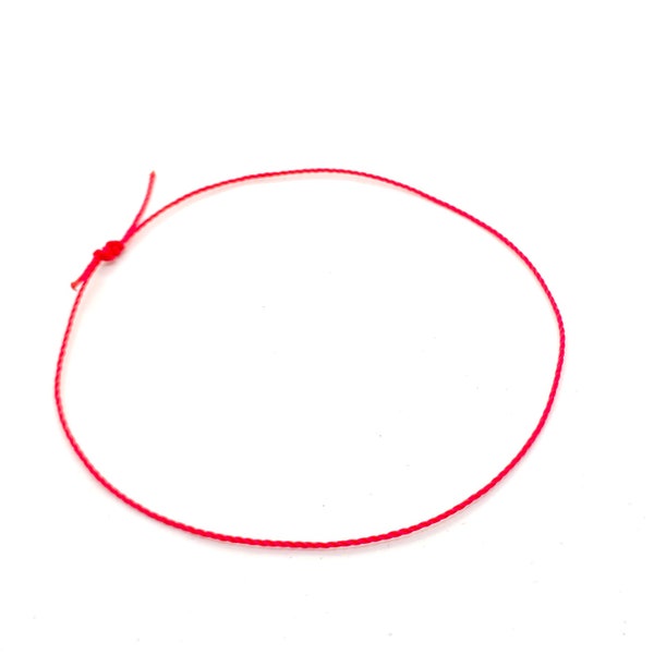 Red Cord Bracelet, Mens bracelet, Nylon red string bracelet, Adjustable Sliding Knot Surfer Wristband NEW. Pairs bracelets, Guys jewelry