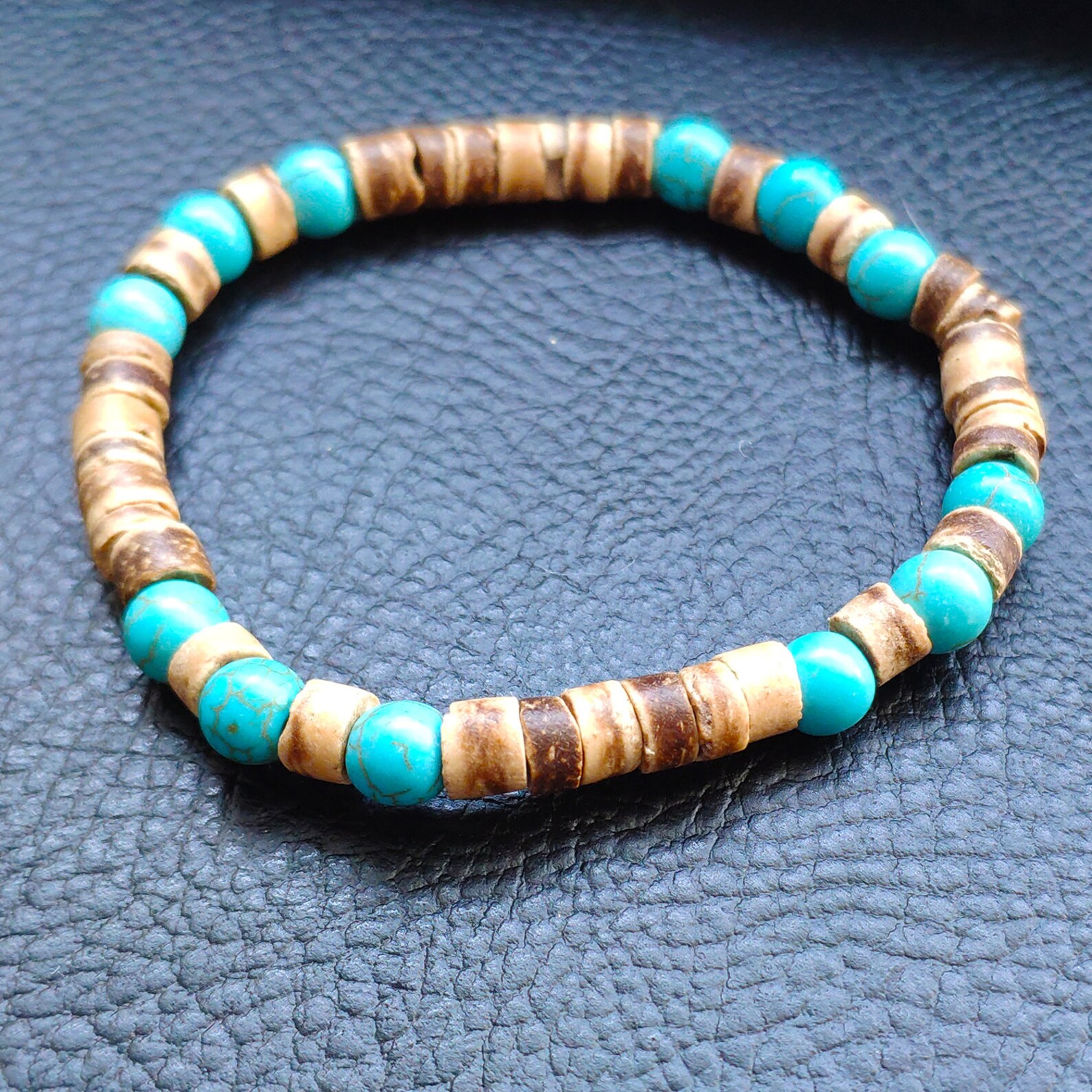 Mens Bracelet. Mens Surfer Style Bracelet. Mens Beaded Etsy