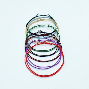 Waterproof Cord Bracelet Black Nylon String Bracelet Surfer Bracelet Christmas Gift Black Cord Mens Bracelet Jewelry Bracelet for Mens