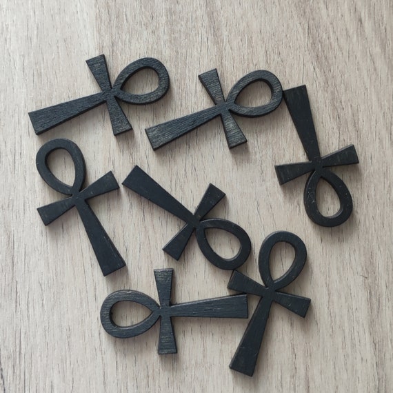 Wooden Egyptian Ankh Cross Eternal Key of Life Faith Pendant
