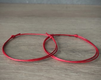 2x Red String Bracelet Red String of Fate Unisex Mens Bracelet Protection Bracelet Couples Bracelet Kabbalah Friendship Bracelet