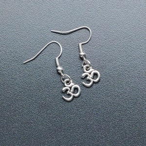 Small Heart Tibetan Silver Earrings rustic earrings jewelry for her gift for her silver earrings Cute tibetan silver earrings