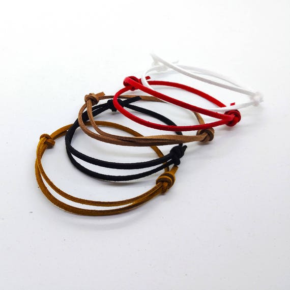 Mens leather hotsell cord bracelet