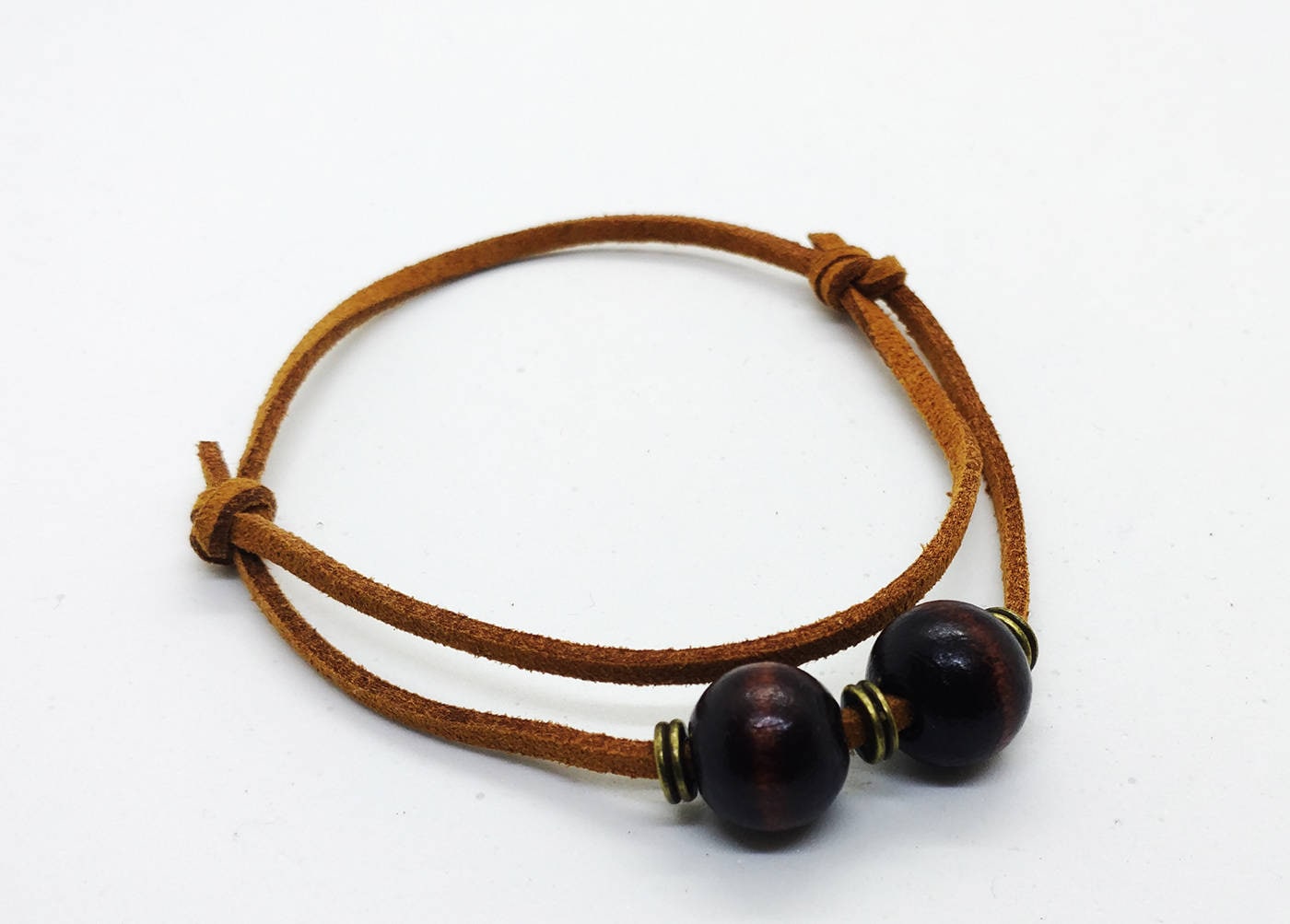 Mens Cord Bracelet Suede Leather Cord Bracelet Adjustable Etsy