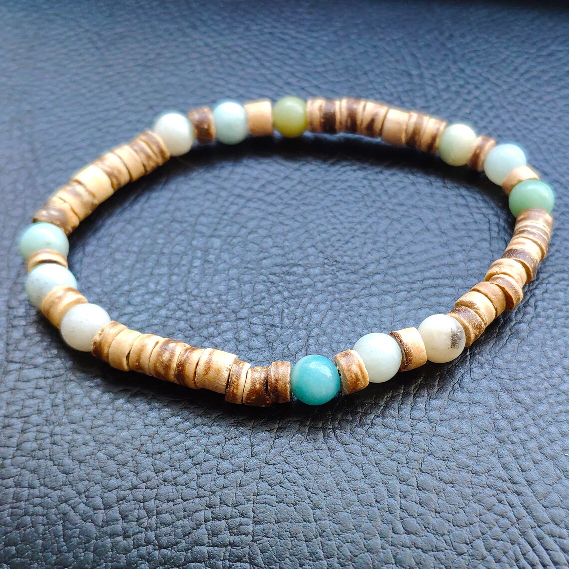 Mens Bracelet. Mens Surfer Style Bracelet. Mens Beaded Etsy