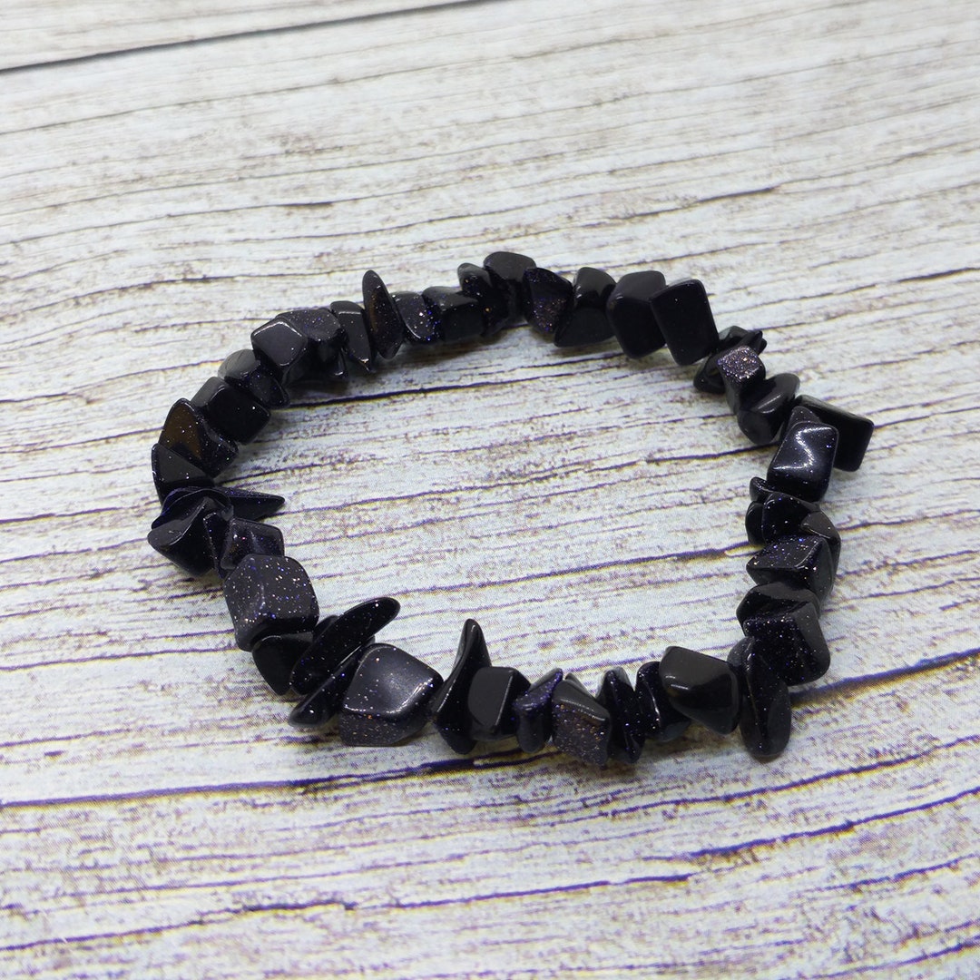 Cairo Night Beaded Chips Beads Stretchy Bracelet. Cairo Night Bracelet