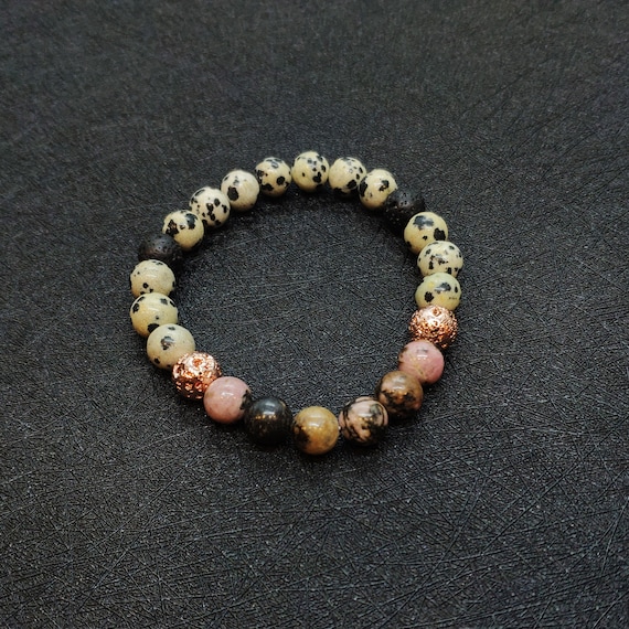 Gemstone Diffuser Bracelet Beaded Essential Oil Bracelet for