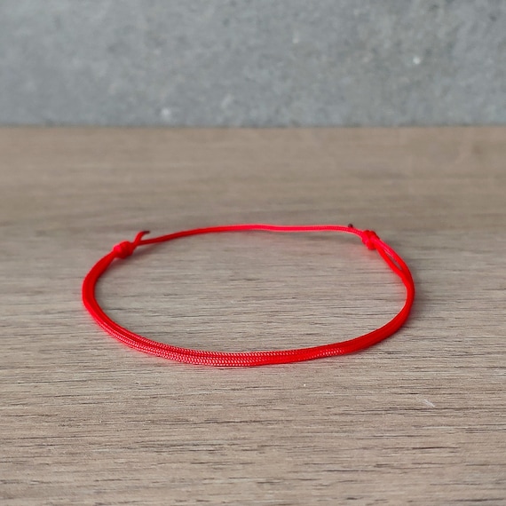 Red Bracelet Waterproof Cord Bracelet Adjustable Red String 