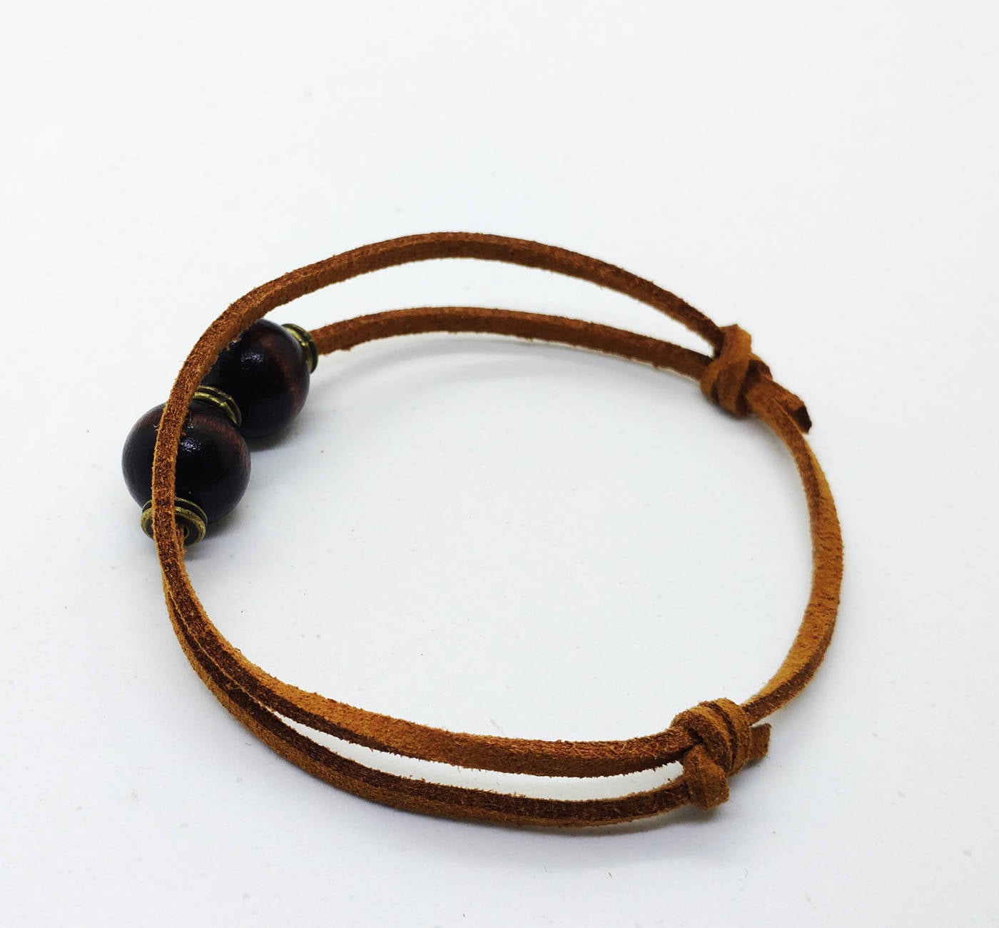 Mens Cord Bracelet Suede Leather Cord Bracelet Adjustable Etsy