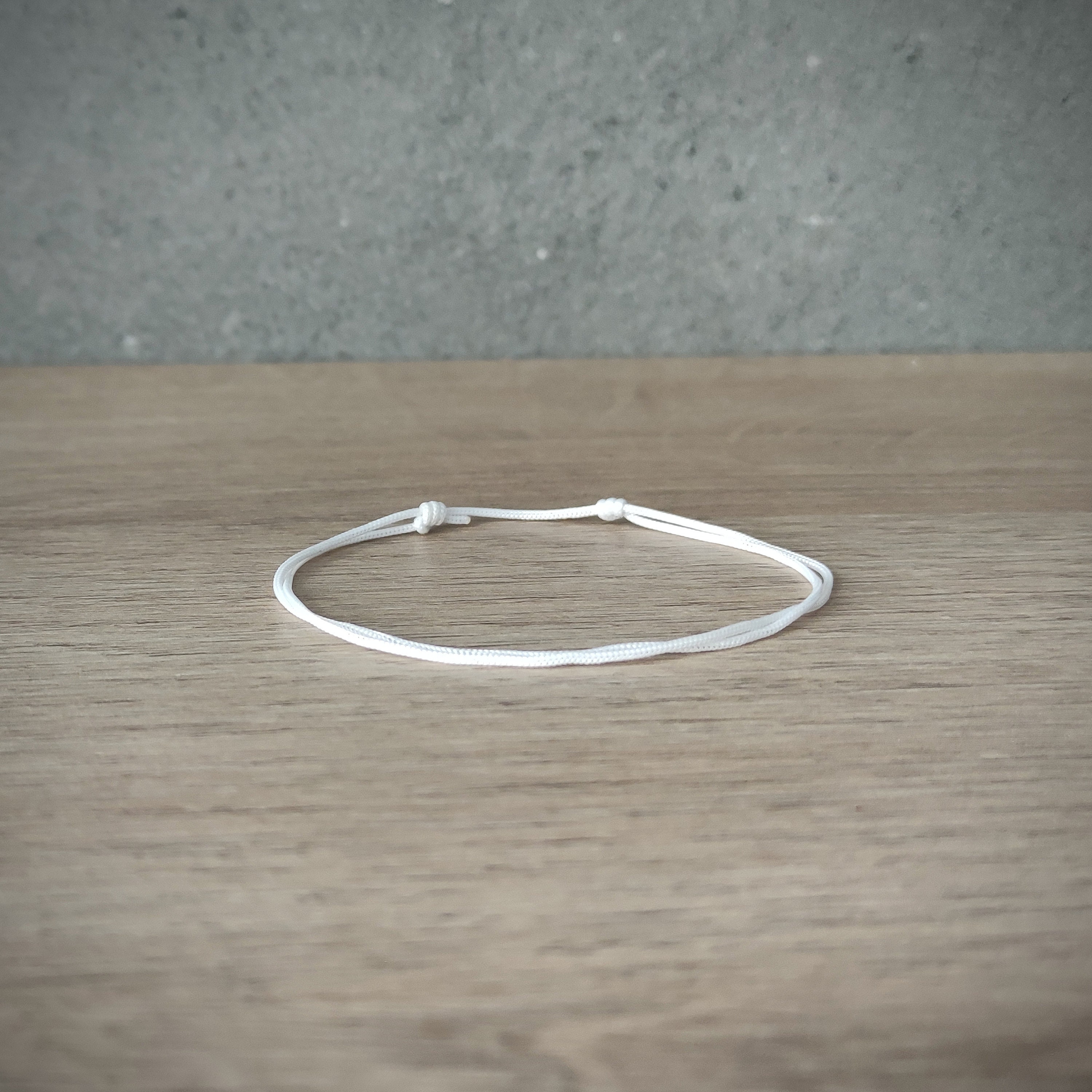 White string bracelet clearance