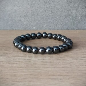 Hematite bracelet Mens, Womens Jewelry. Hematite Gemstone Beads bracelet, Mens bracelet, Beaded bracelet, black hematite beaded bracelet