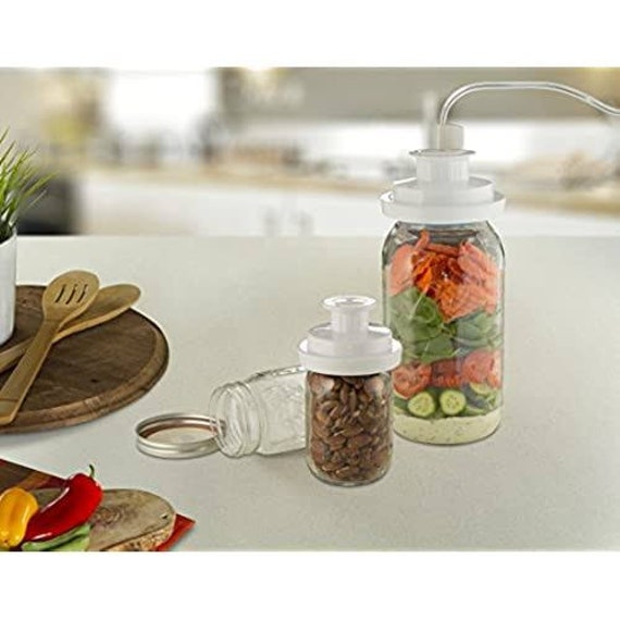 Jar Vacuum Sealer Foodsaver Container Kit Hose Mason Jars New Wide