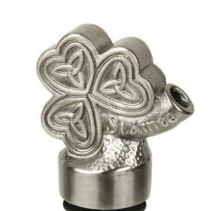 Handmade Stainless Steel Shamrock Wine Pourer Aerator: Irish Gift