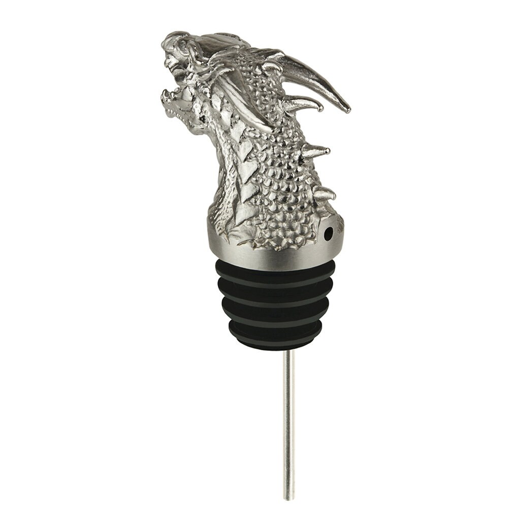 Stainless Steel DRAGON Wine Pourer Aerator Unique Fun Fantasy Mythical