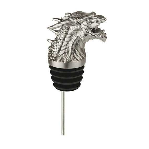Stainless Steel DRAGON Wine Pourer Aerator Unique Fun Fantasy Mythical Creature Wine Lover Gift