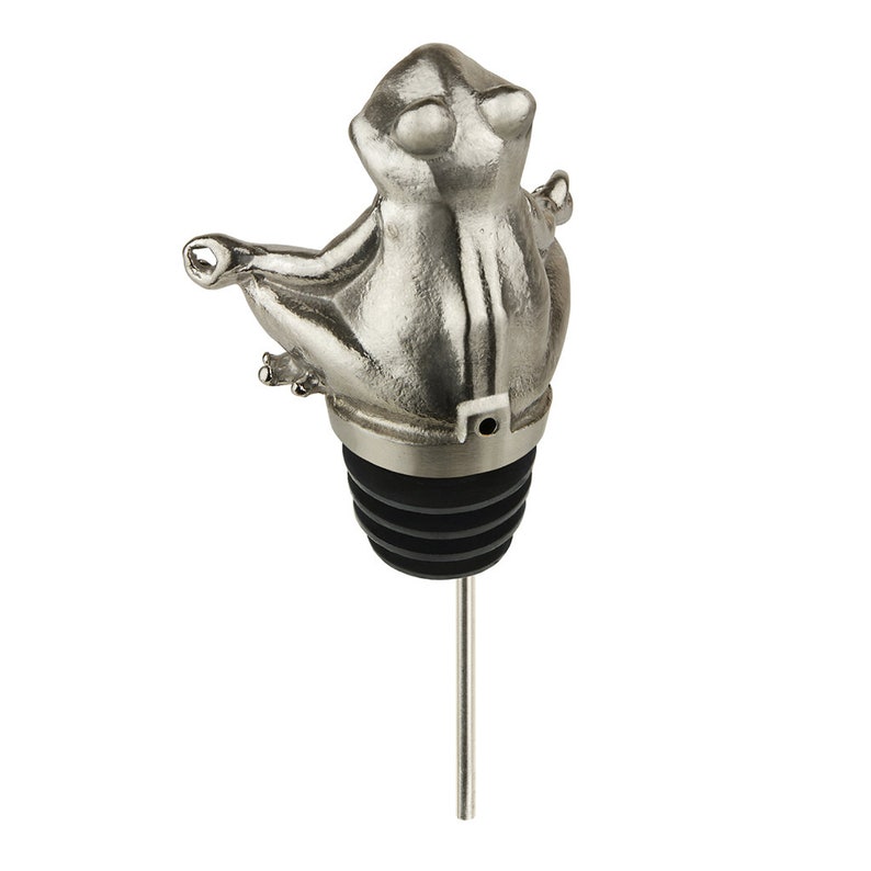 Stainless Steel Zen Frog Wine Pourer Aerator Unique Fun Wine Etsy
