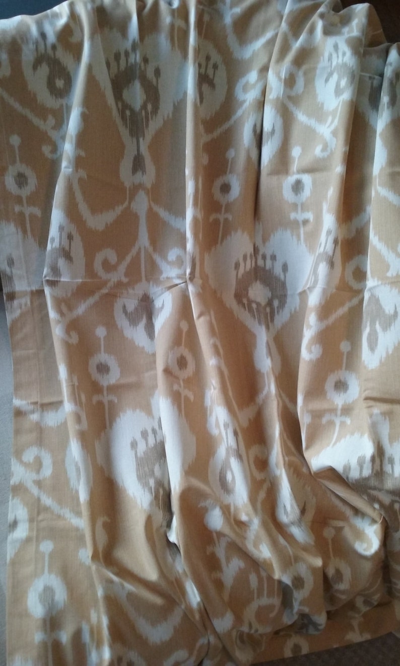 Window Curtain Mustard Yellow Taupe Cream Bedroom Curtain Curtain Panel Brown Curtains Yellow Curtains