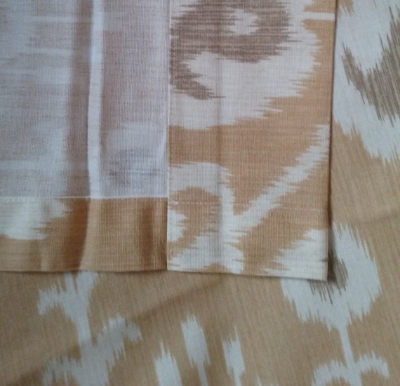 Window Curtain Mustard Yellow Taupe Cream Bedroom Curtain Curtain Panel Brown Curtains Yellow Curtains