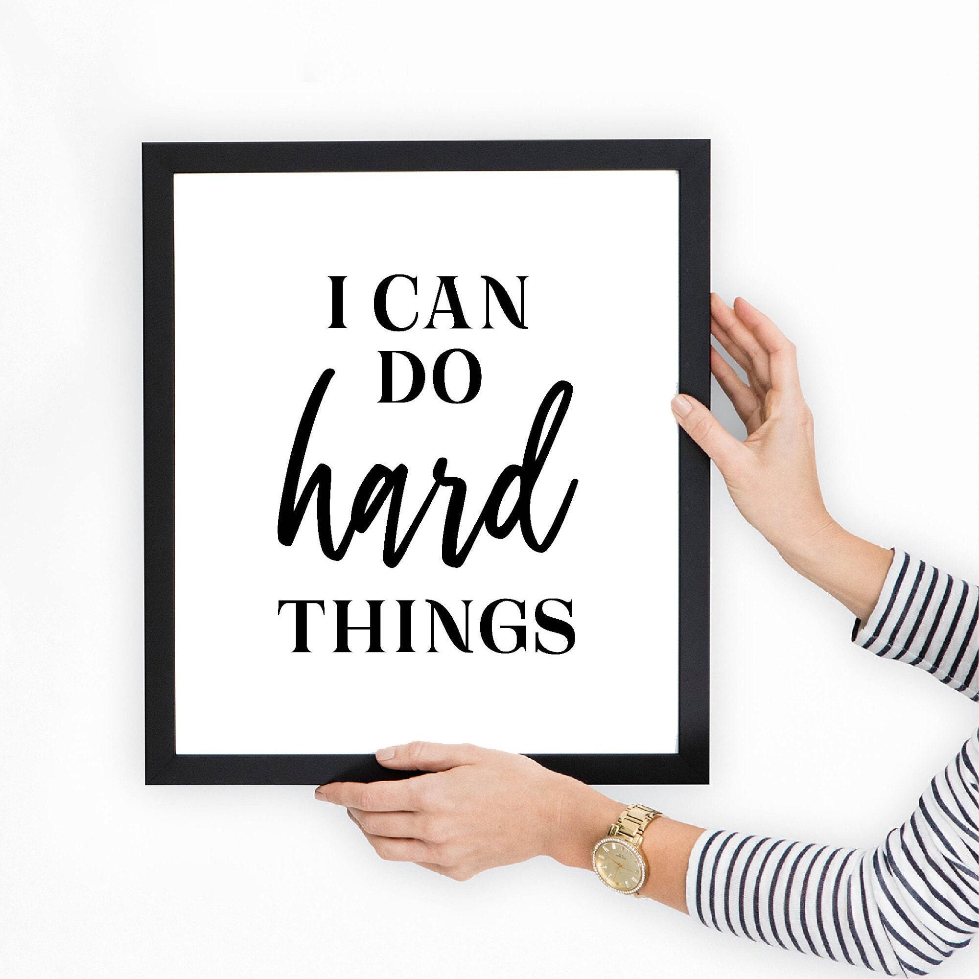 I Can Do HARD THINGS Printable Wall Art Instant Download Etsy