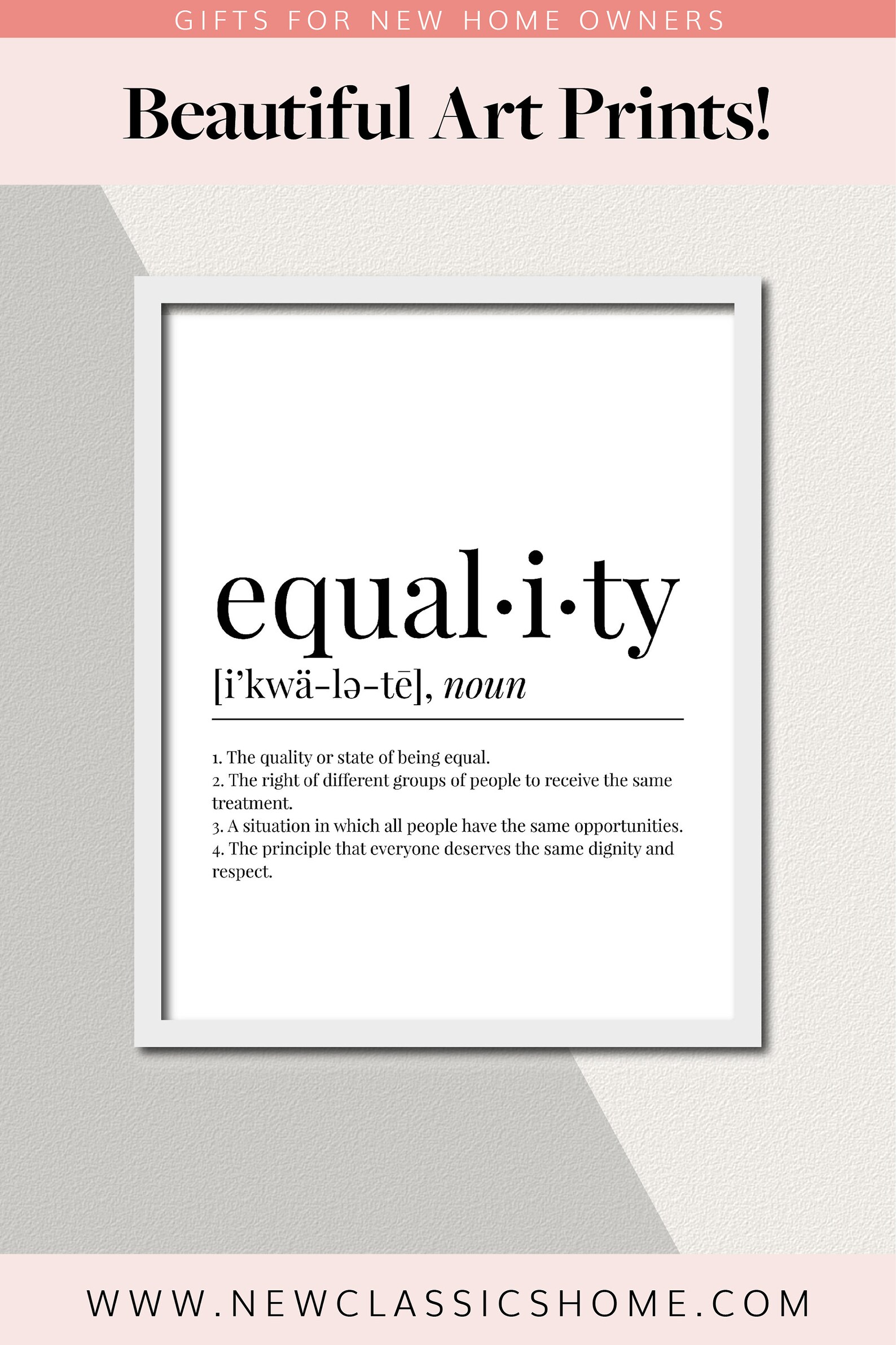 EQUALITY DEFINITION PRINTABLE dictionary printable digital Etsy