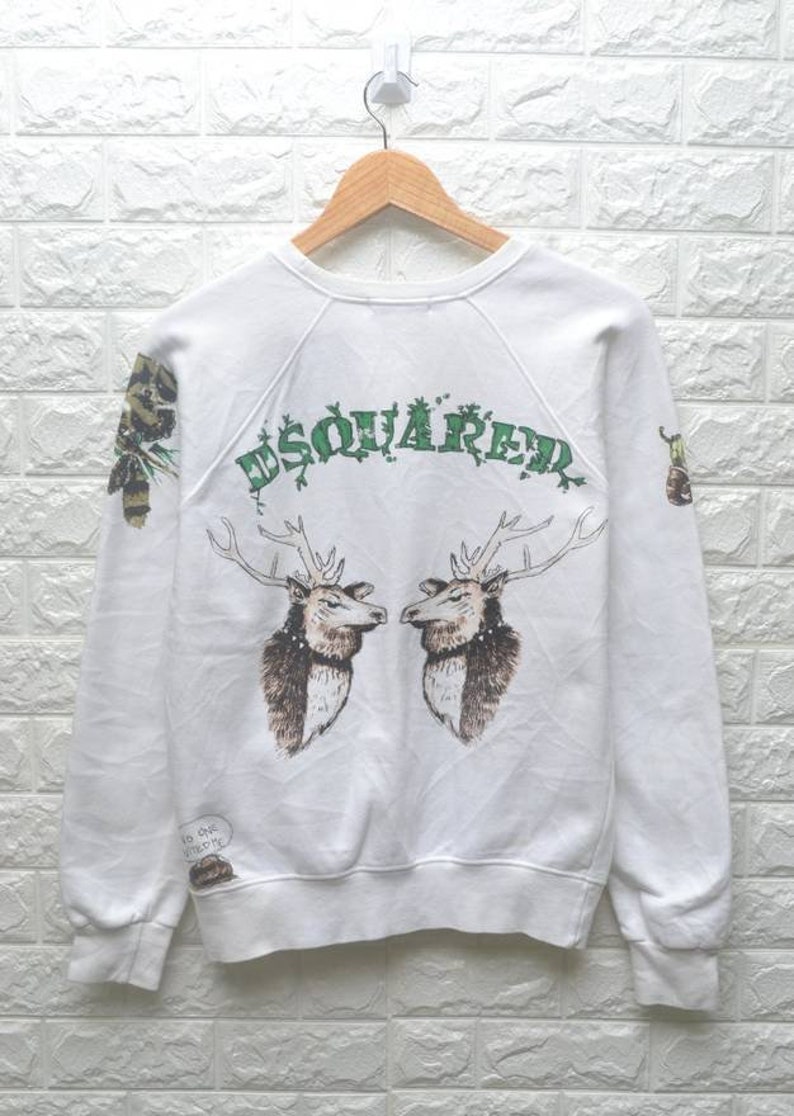 Dsquared animal motive jumper crewneck italy sweatshirt