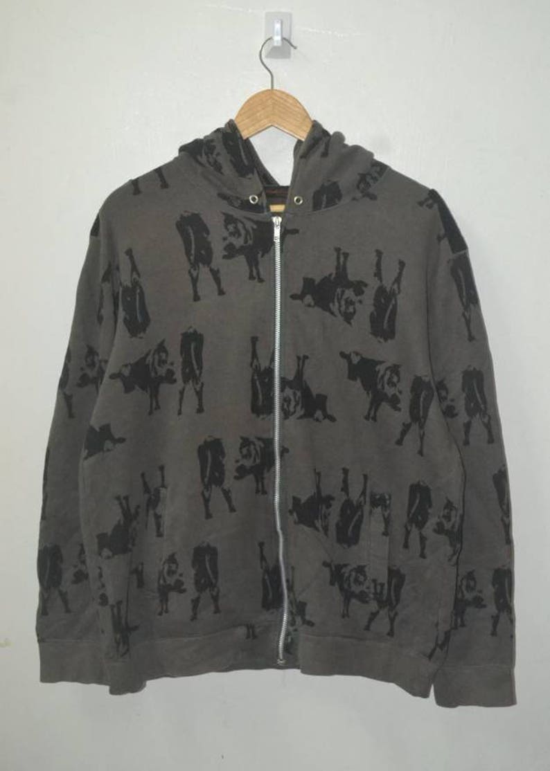 undercover red reflective hoodie