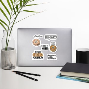 Nice Jewish Girl Bagel Lover stickers 7 sticker pack