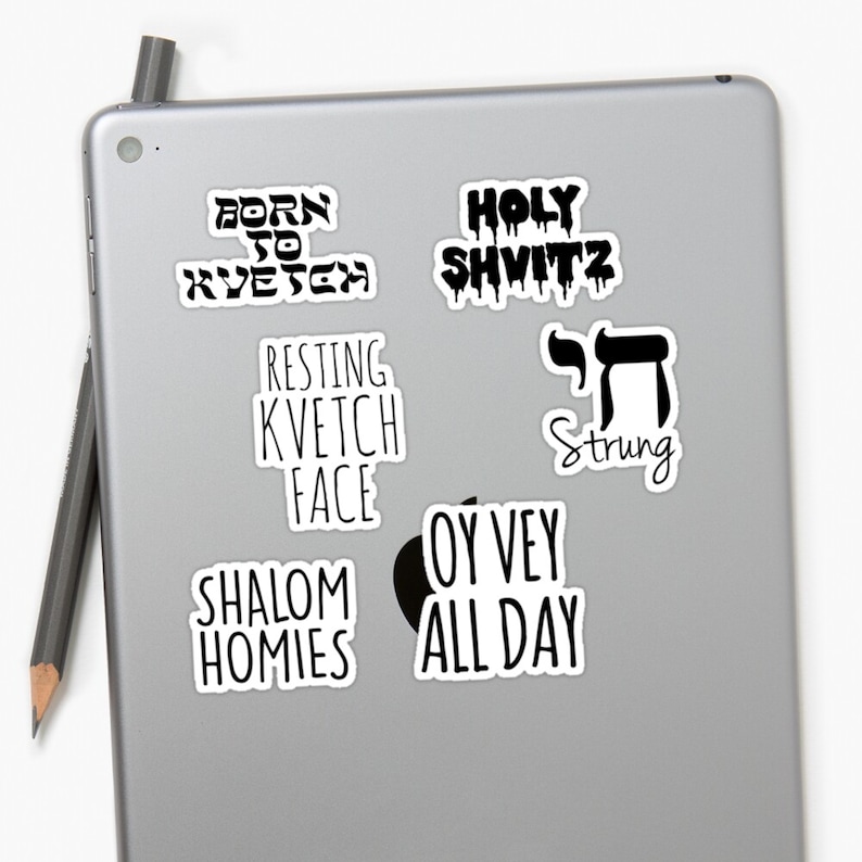 Nice Jewish Girl Oy Vey Stickers 6 Sticker Pack Etsy