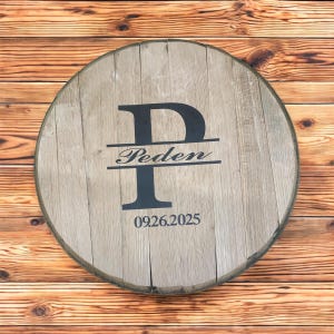 Bourbon Barrel head wedding guest book , guestbook, wedding,  guest book