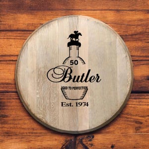Bourbon Barrel head wedding guest book , guestbook, wedding,  guest book
