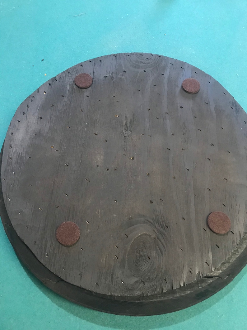 Jim Beam Bourbon Barrel head serving tray or centerpiece Etsy