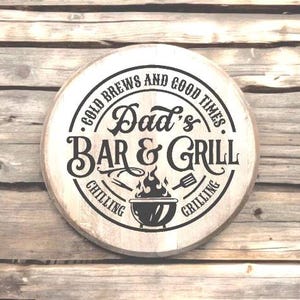 Father Day Gift ,Bourbon Barrel head, Man cave gift