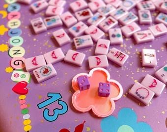 Mahjong Dice Holder: Flower Dish