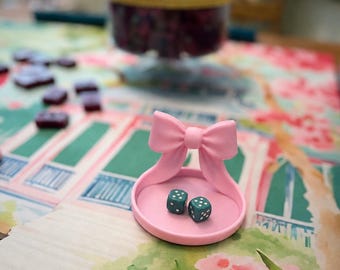 Mahjong Dice Holder: La Petite Bow