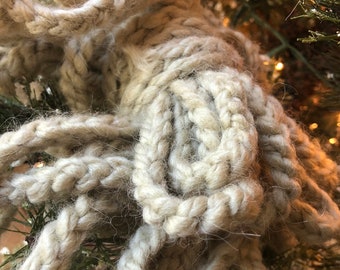 Handmade Chunky Crochet Christmas Tree Garland