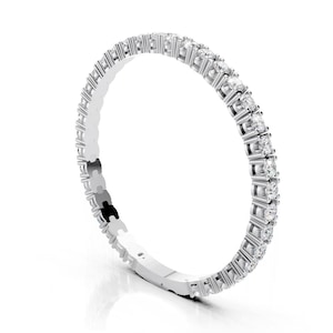 14K Gold Flexible Diamond Bangle Bracelet – Full-Flex, Stackable Design (1.50–10.00 CTW, Lab-Grown Diamond)