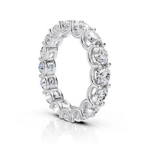 Gold U-Prong Diamond Eternity Band – Lab-Grown Diamonds (1.00–3.00 CTW)