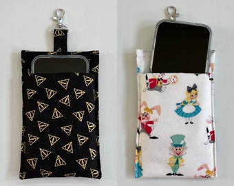 Fabric cell phone holders