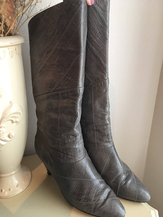 Vintage Eel Skin Boots
