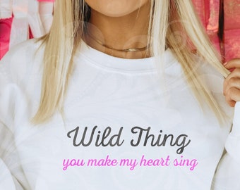 Valentines SVG, wild ding hart zingen gesneden bestand voor cricut, Gildan Sweatshirt SVG, liefde citaten SVG, digitale download, PNG DXF, echtgenoot cadeau