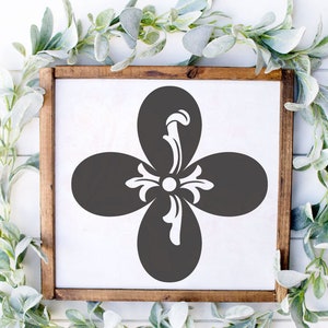 Motif floral svg, fichier coupé fleur Français, usage commercial, téléchargement immédiat, signe carré SVG, fichiers coupés décoration de mariage, Cricut, vecteur