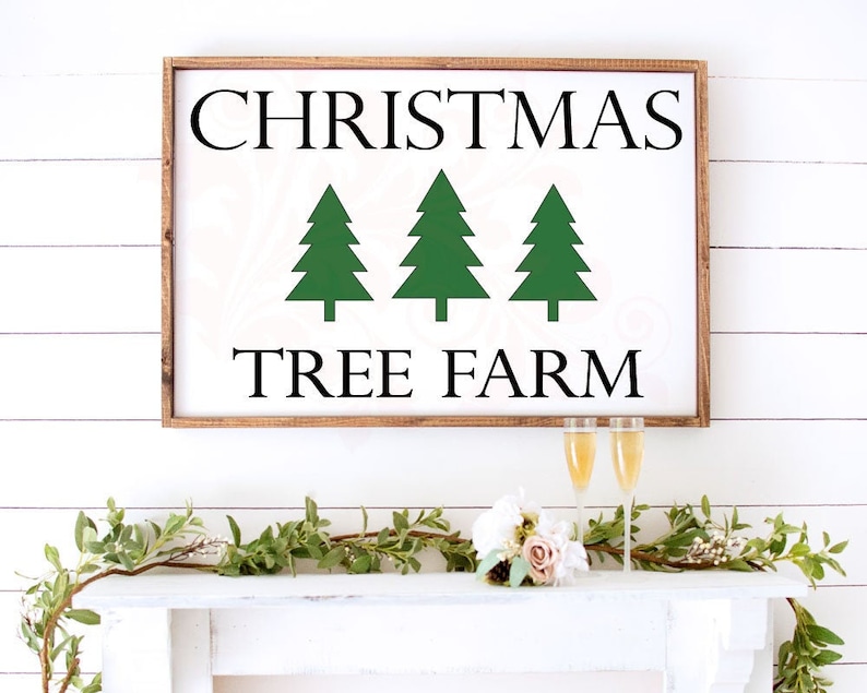 Download SVG DXF PNG Christmas Tree Farm svg Christmas rustic sign ...