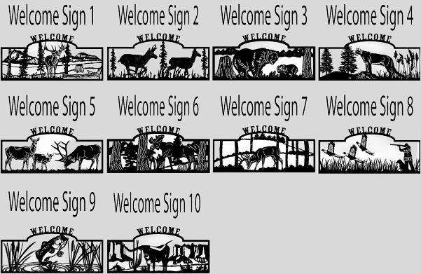 CNC WELCOME SIGNS Files Entire Catalog .dxf - Etsy