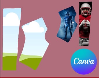 Sports Leg Sleeve, Custom Spats Canva Template