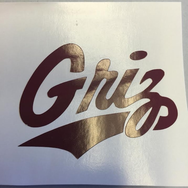 Montana Grizzlies Decal