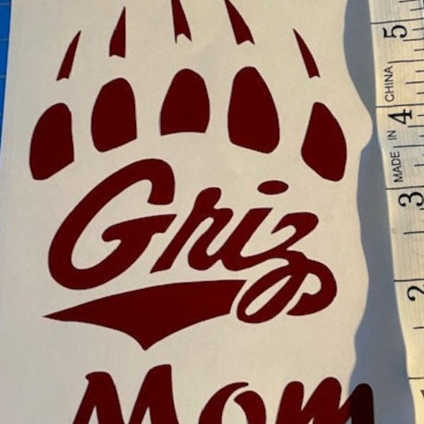 Griz Mom Car Decal