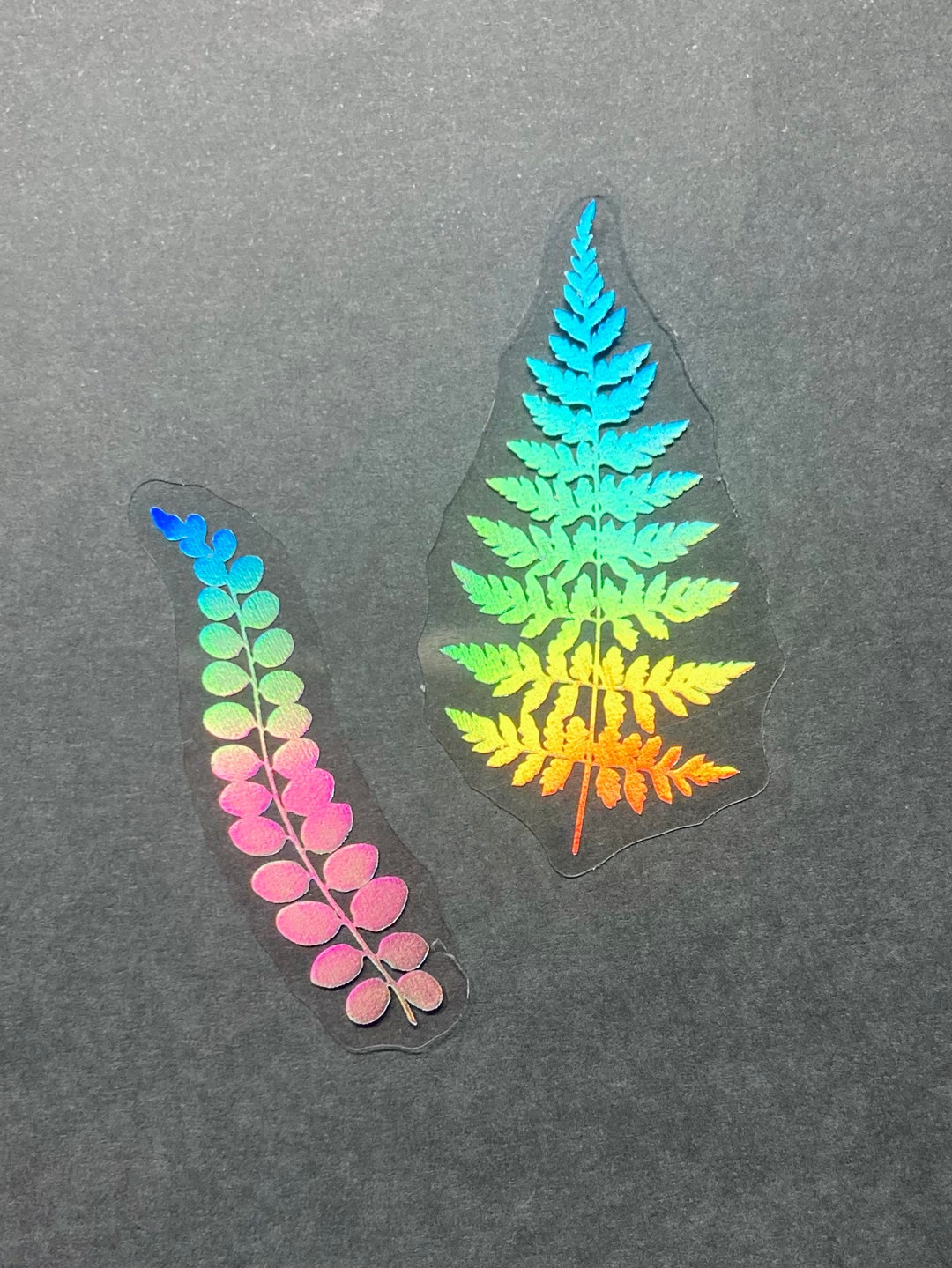 15 HOLOGRAPHIC Large Fern Botanical Laptop Journal Stickers - Etsy