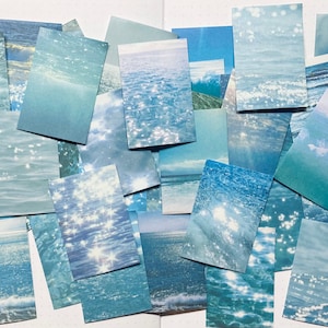 10 Tropical Waves Water Beach Translucent Washi Planner Journal Scrapbook Stickers