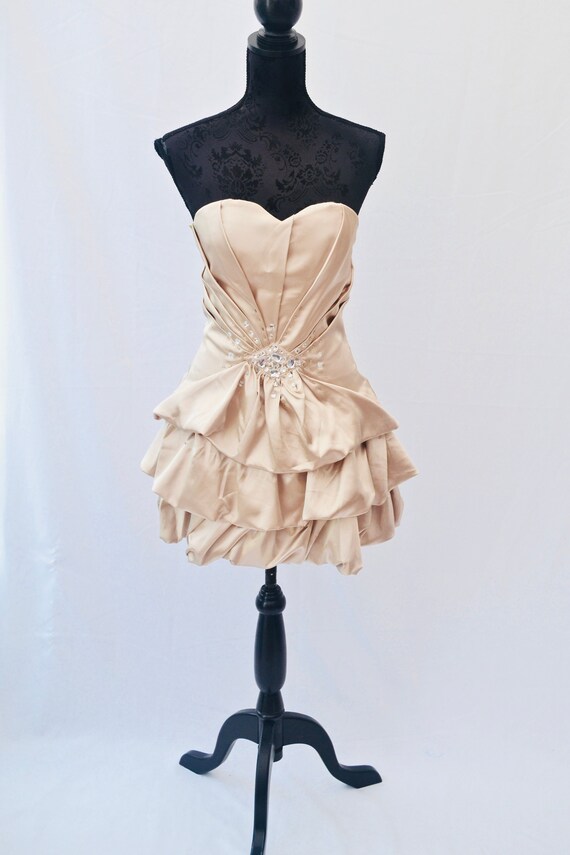 1980s puffball dress